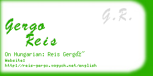 gergo reis business card